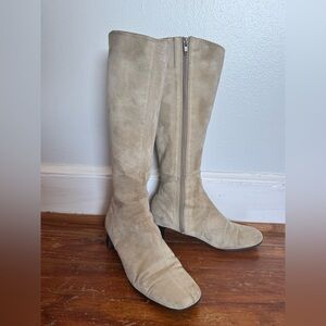 Vintage Bagatelle suede boots Tan Knee-High